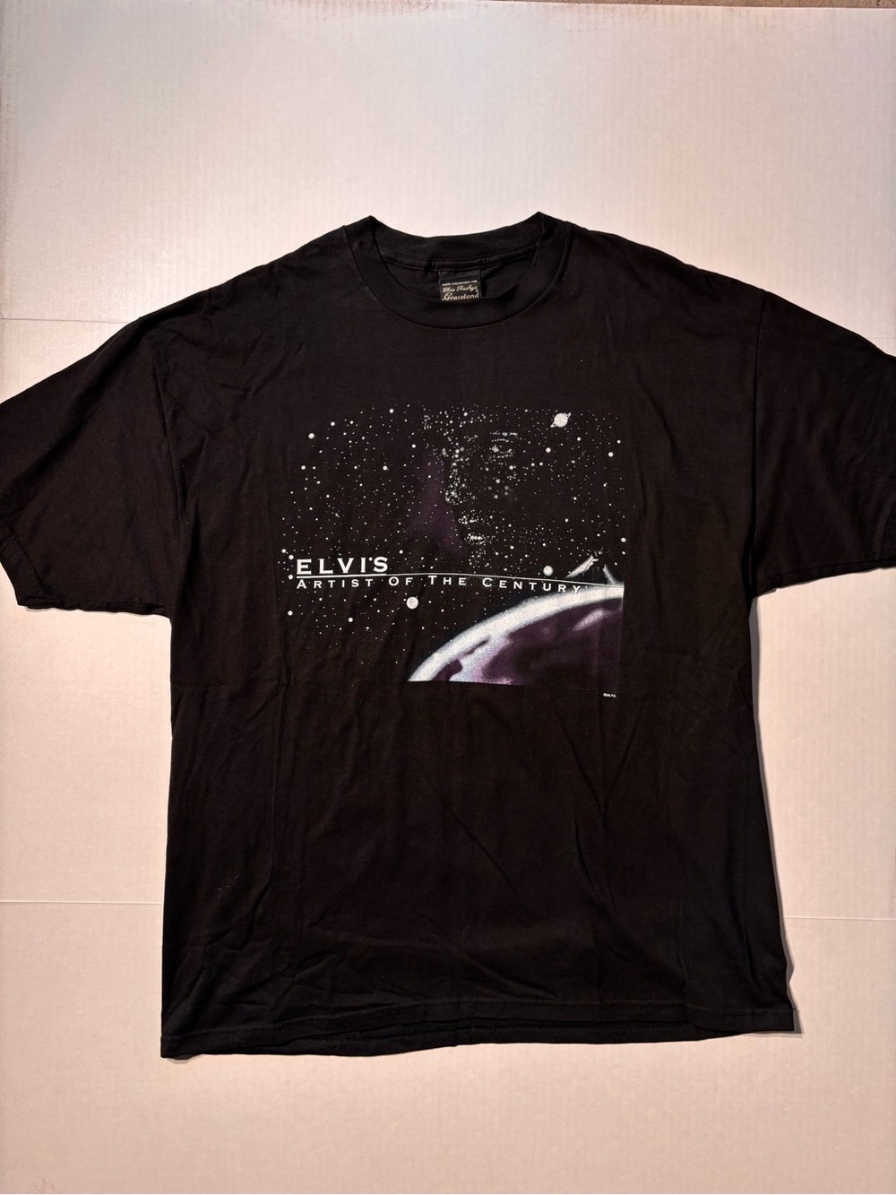 Vtg Elvis Presley Graceland Artist Of The Century Galaxy Space 90’s Band Tshirt